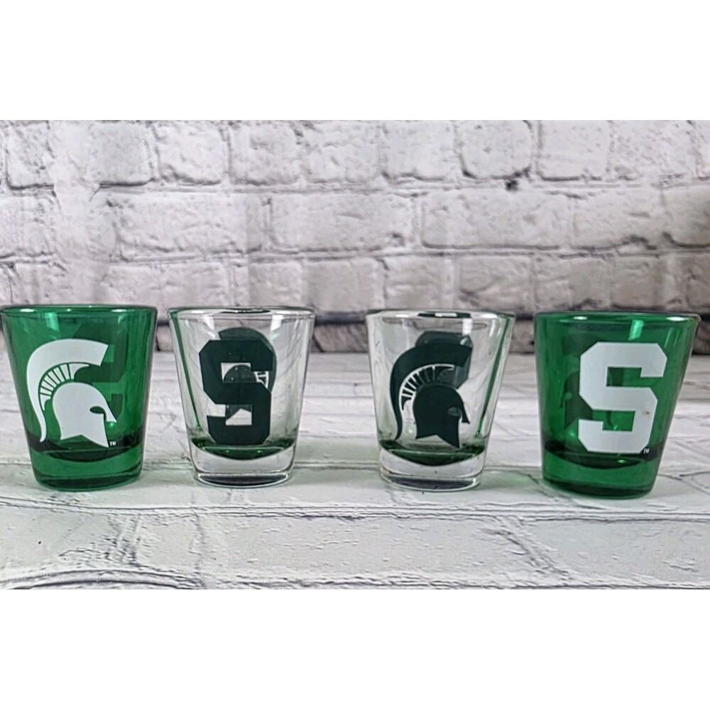 Michigan State Spartans Four-Pack Shot Glass Set